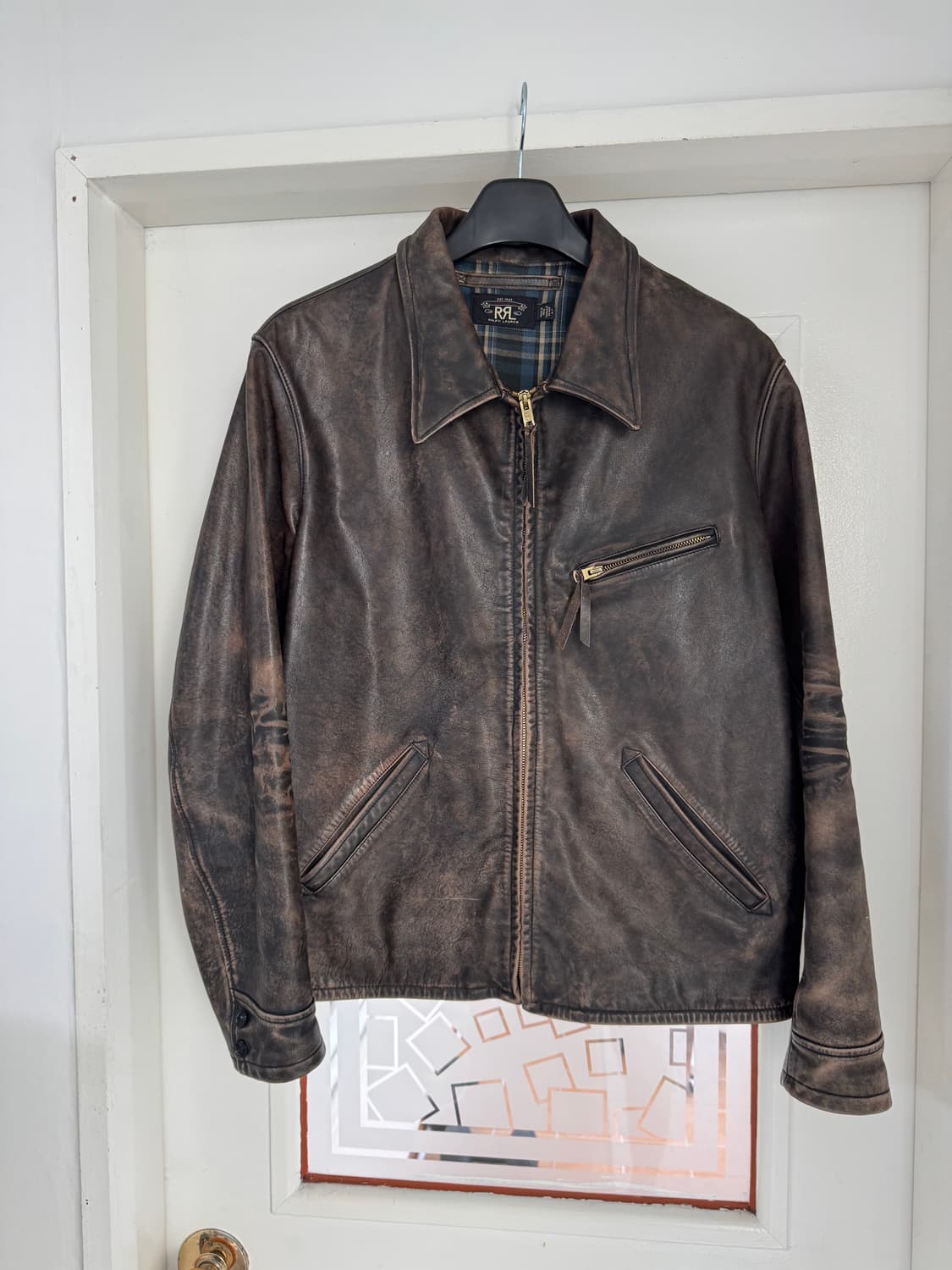 L RRL 더블알엘 뉴스보이 레더 자켓 상품이미지1