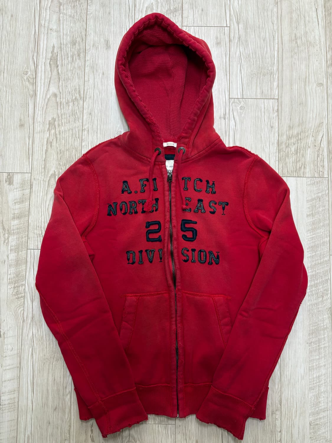 아베크롬비 후드집업 레드 L 상품이미지1