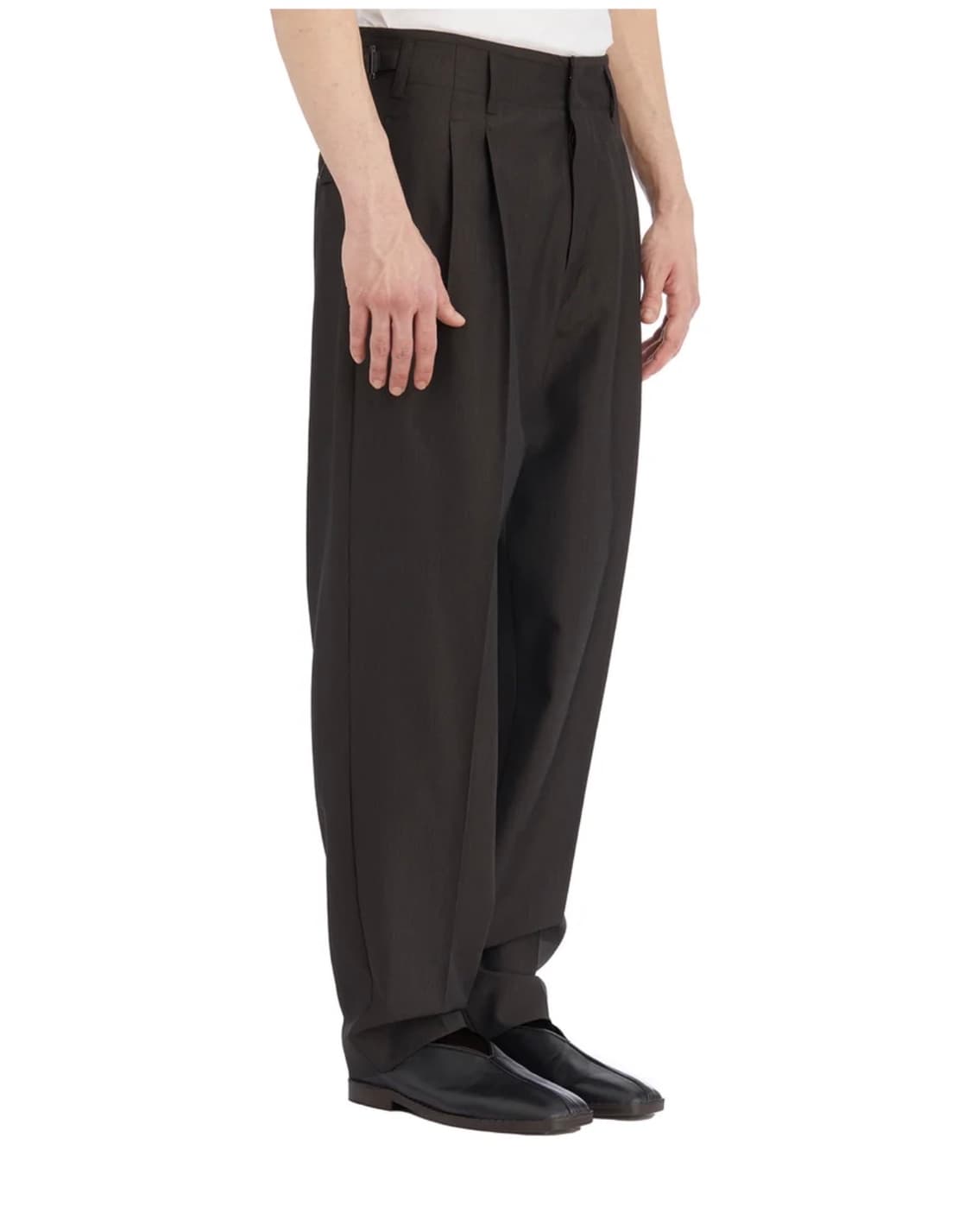 [46]르메르 트로피컬 울 플리츠 팬츠 다크 에스프레소 상품이미지5