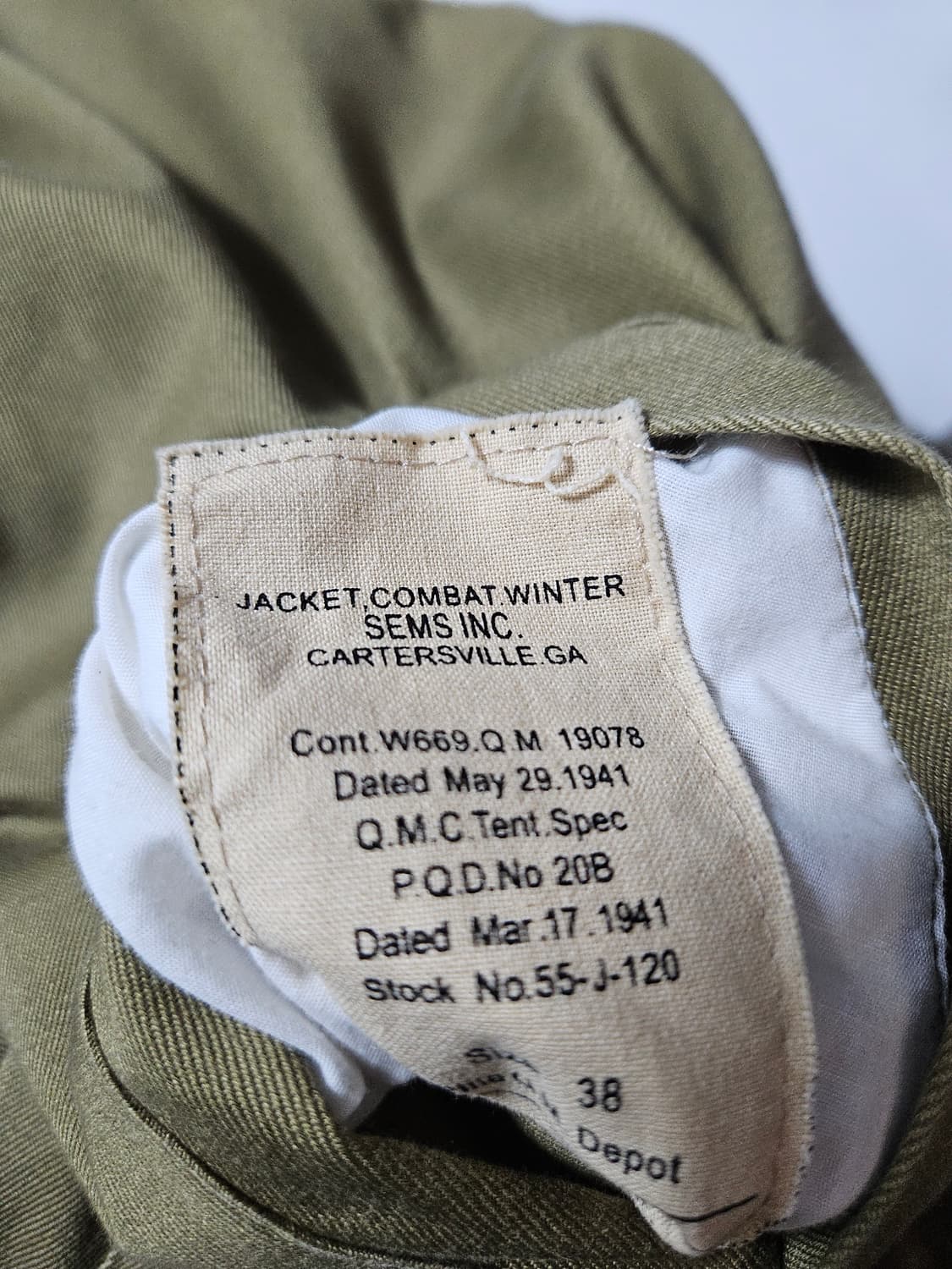 밀텍 탱커자켓 38 100 퓨리 탱크  상품이미지5