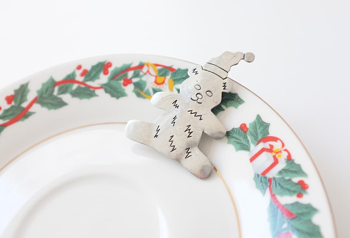 1980s 귀여운 크리스마스 테디베어 빈티지브로치 빈티지악세사리 상품이미지4