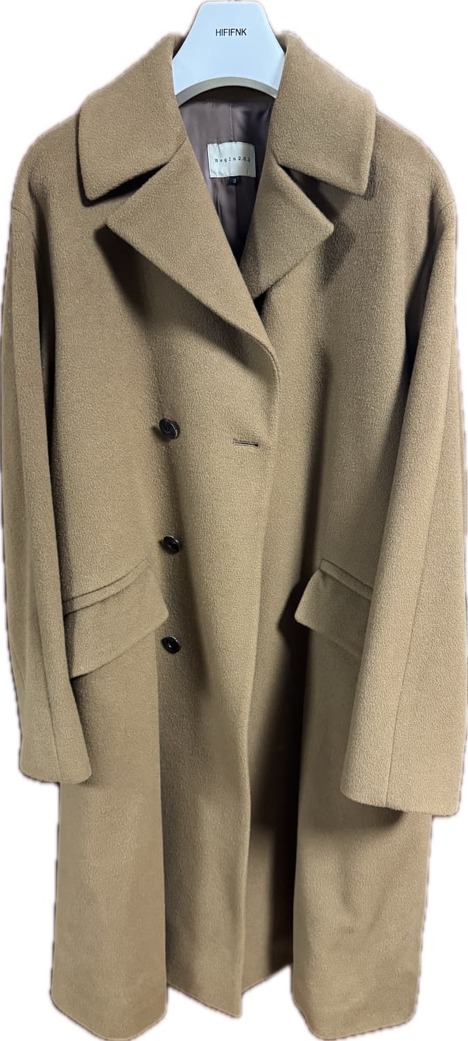 비긴 202 하프 레글런 히든 더블코트 3 카멜 상품이미지1