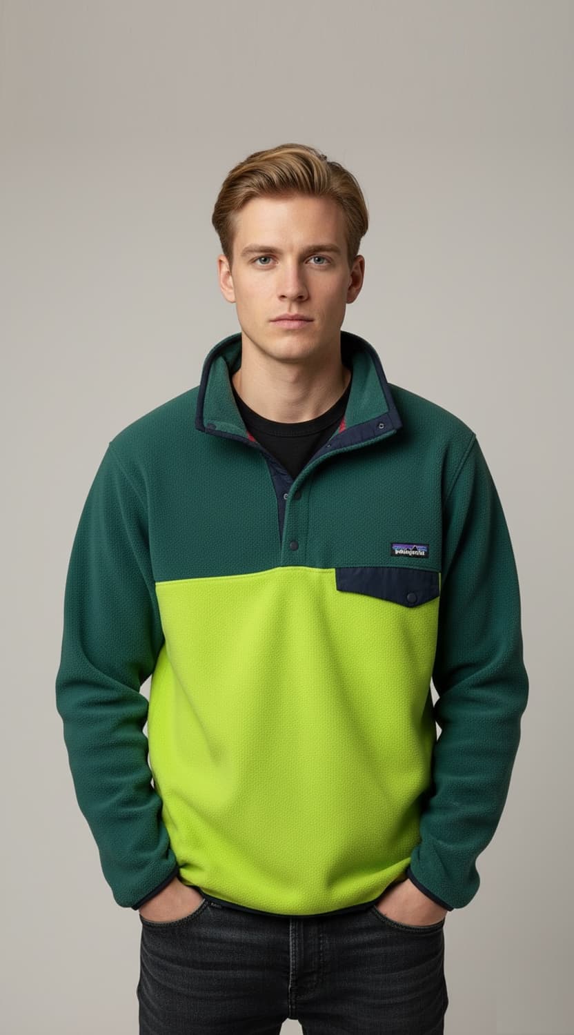 파타고니아 초레어 빈티지 신칠라 아노락 플리스 자켓 그린/연두 M사이즈 상품이미지10