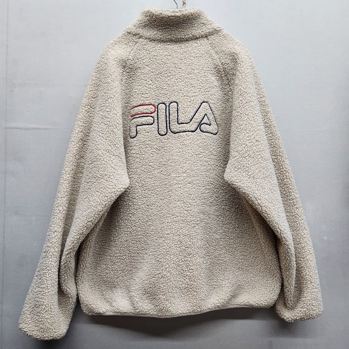 휠라 뽀글이 후리스 오버핏 집업 XL 상품이미지1