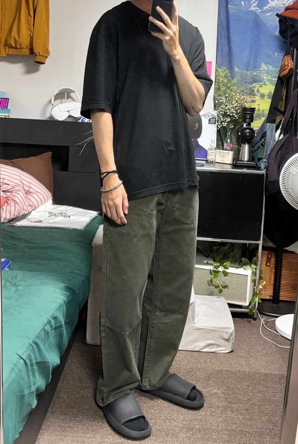 (새상품 XL) 디스이즈네버댓 레귤러 진 팬츠 올리브 상품이미지6