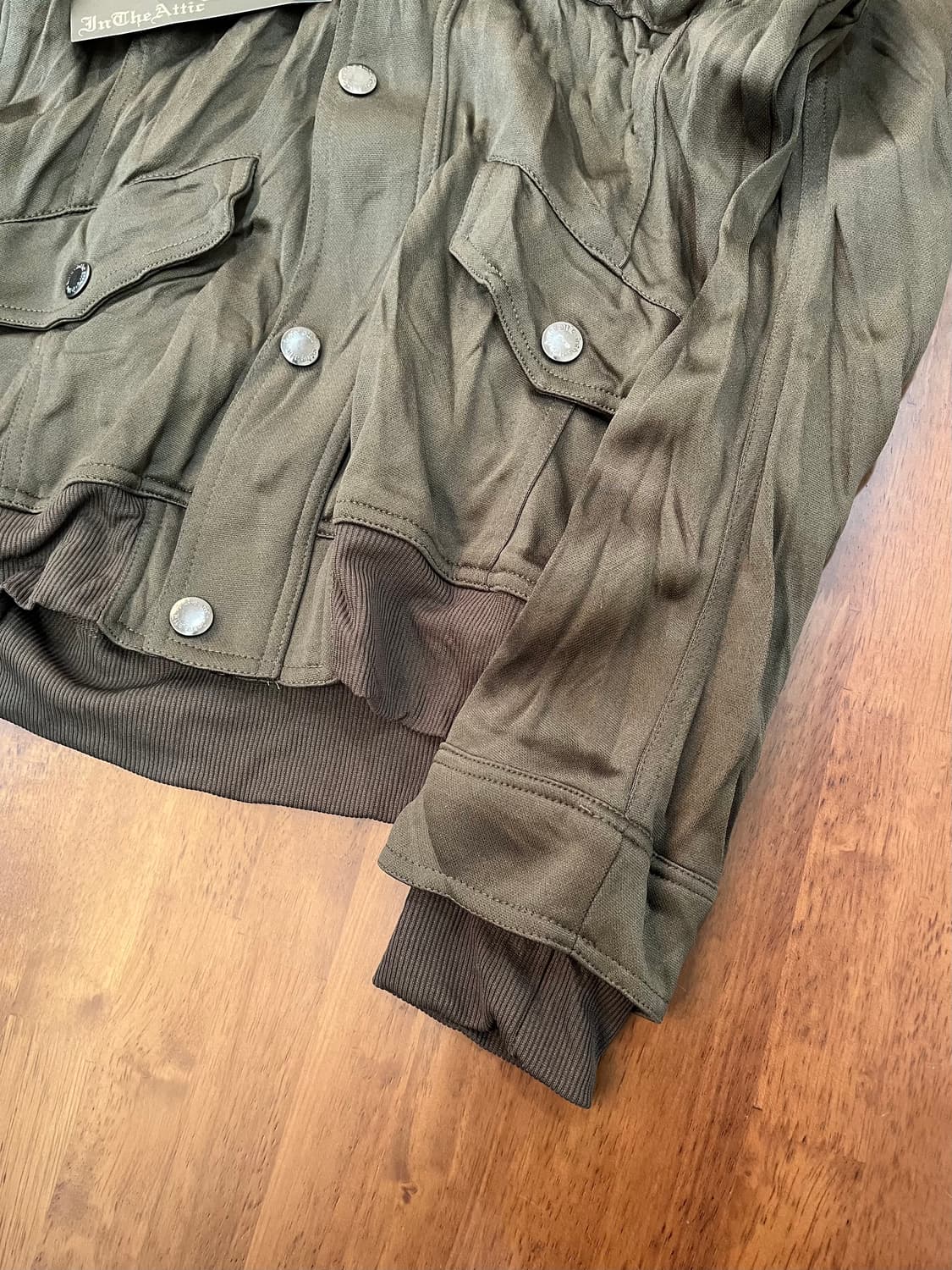 IN THE ATTIC 주름 저지 집업 자켓 상품이미지5