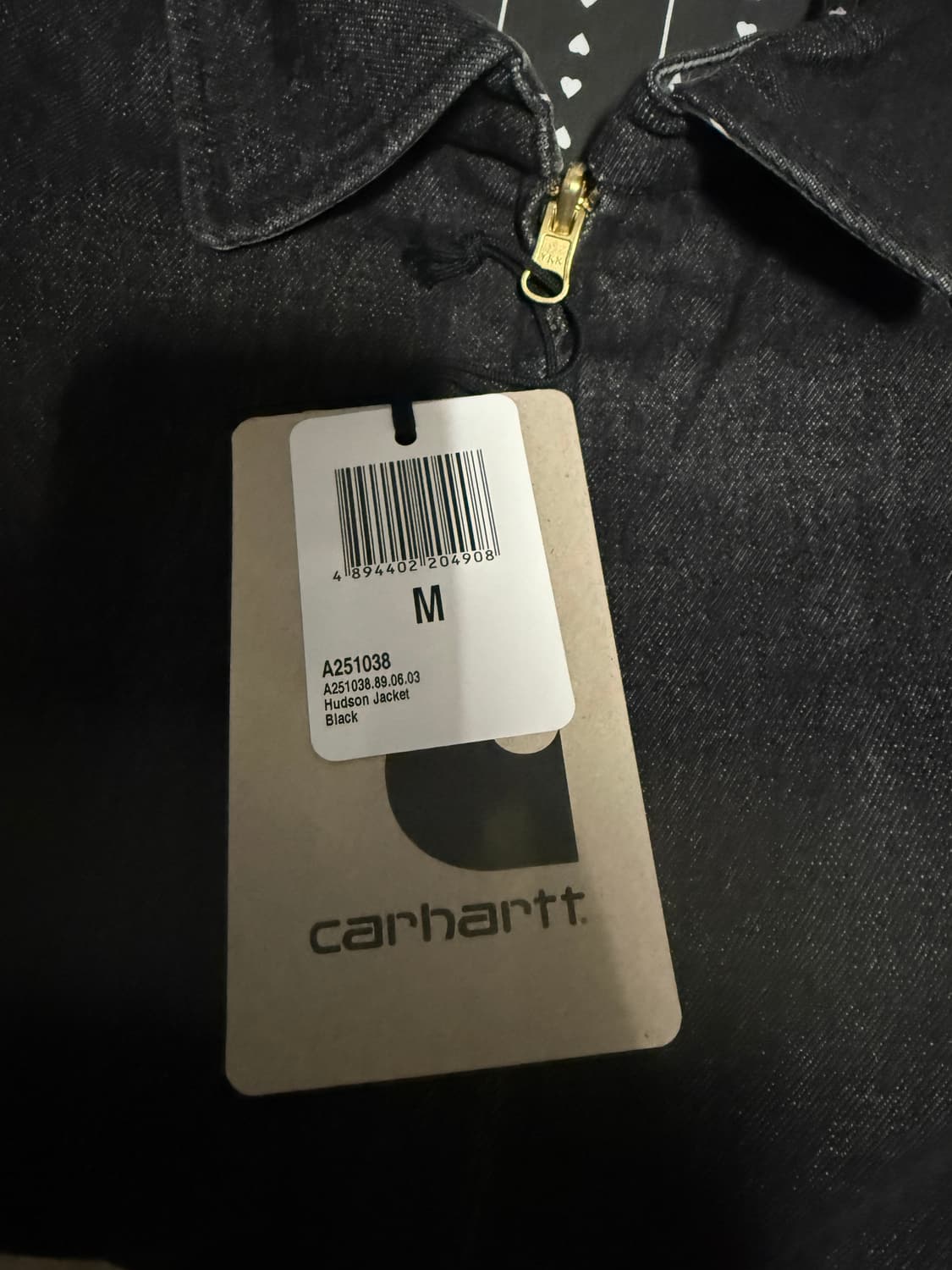 M사이즈 칼하트WIP 허드슨 자켓 블랙 상품이미지2