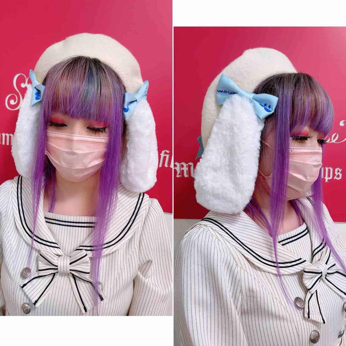 메타모르포제 x 산리오 시나모롤 20주년 콜라보 베레모 상품이미지1