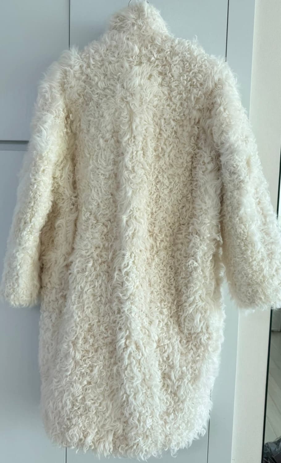 새상품 바나이 BANAI 리얼 양 100 코트 상품이미지5