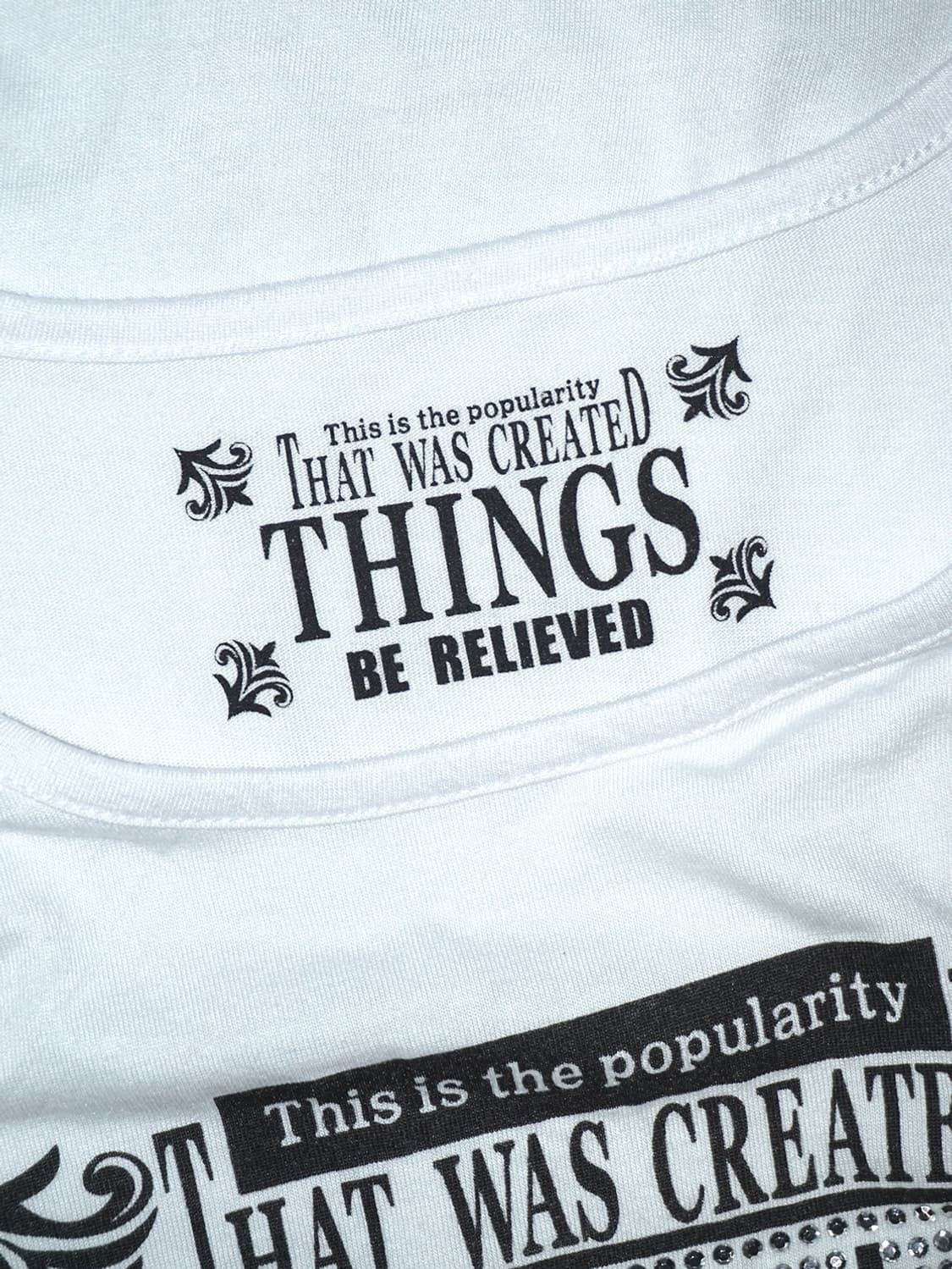 y2k rhinestone lettering t  상품이미지5