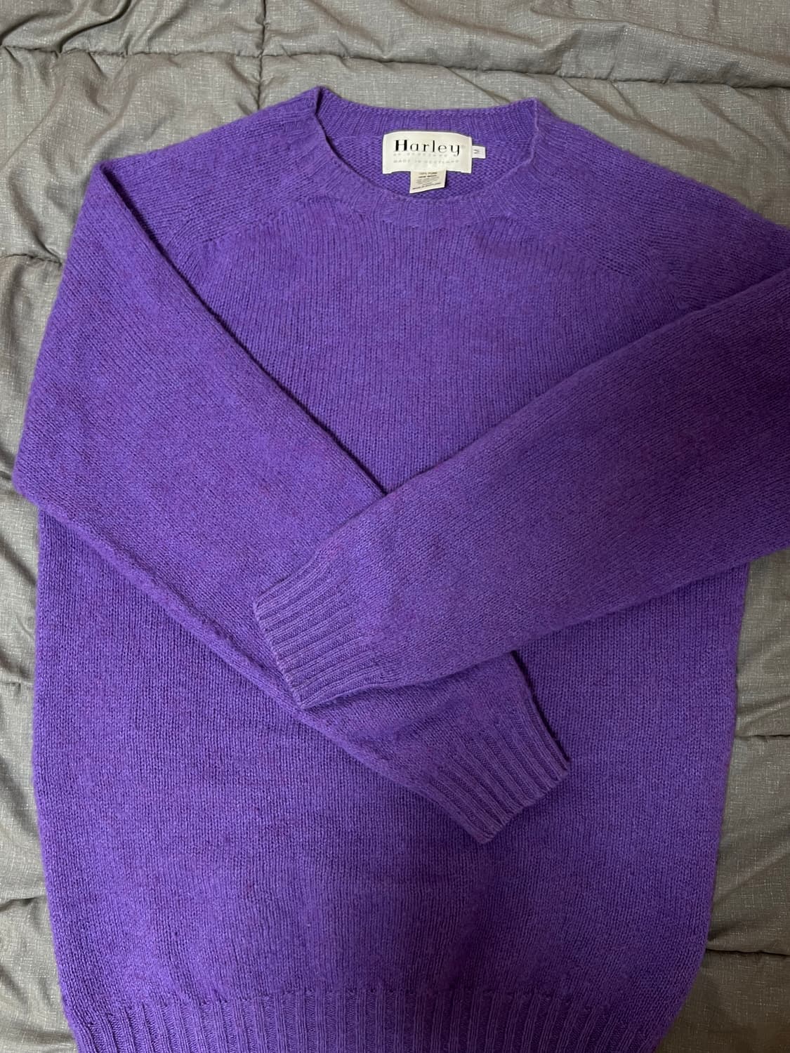 할리오브스코틀랜드 쉐기독 니트 m 바이올렛 퍼플 상품이미지1