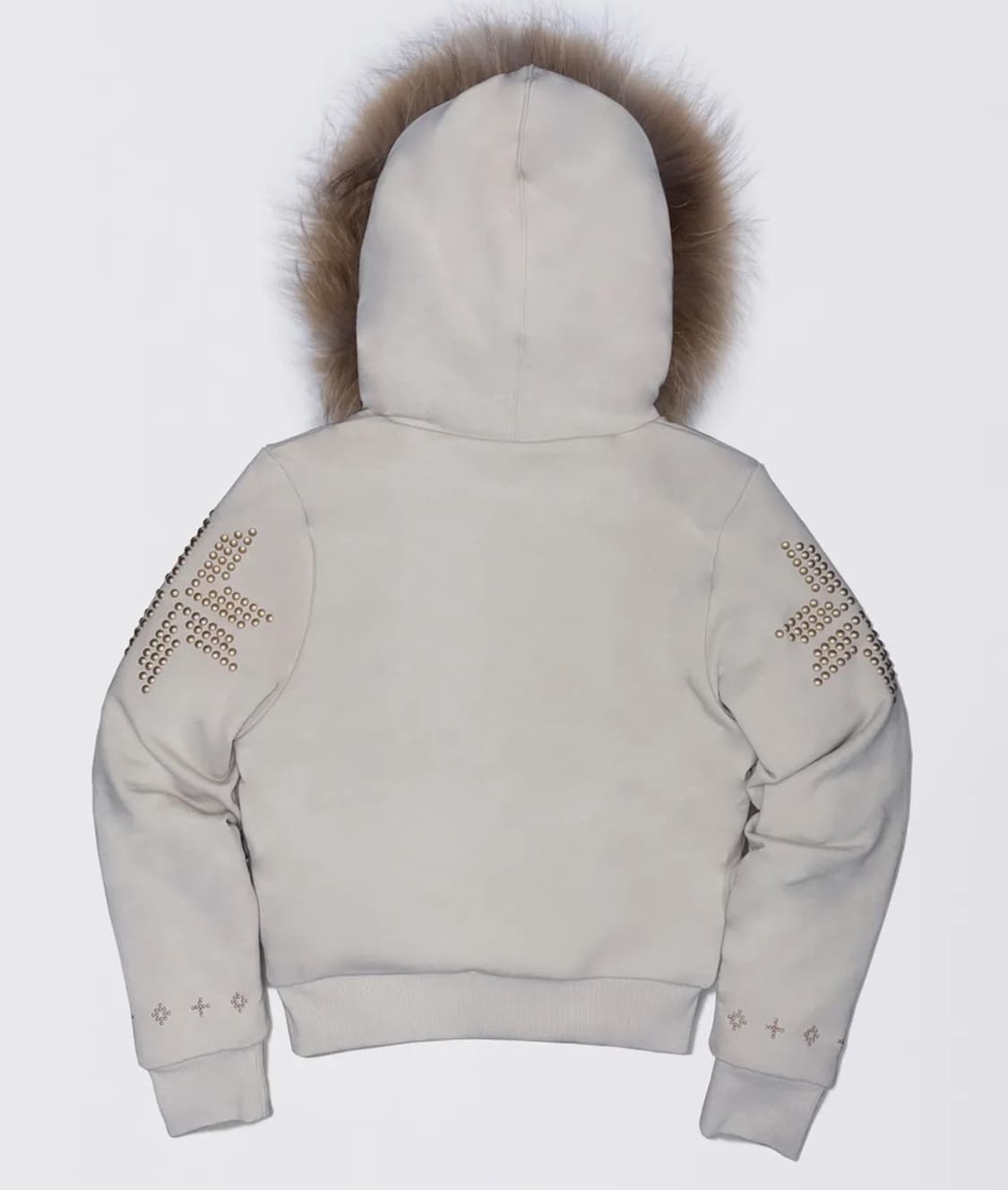 스컬프터 퍼 트리밍 후드집업 더티화이트 m fur trimming 상품이미지4