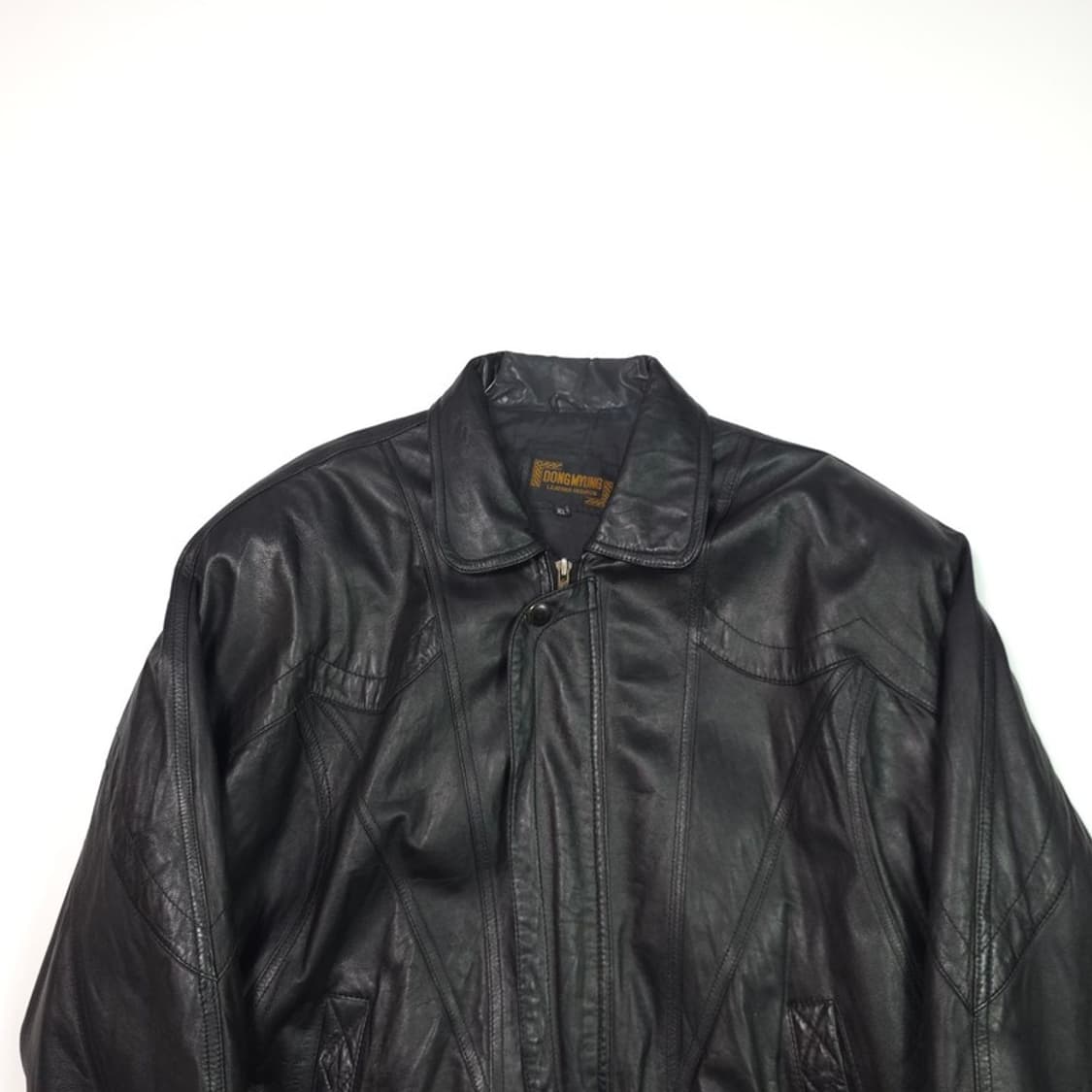 DONGMYUNG 양가죽 블랙 레더자켓 XL 상품이미지3
