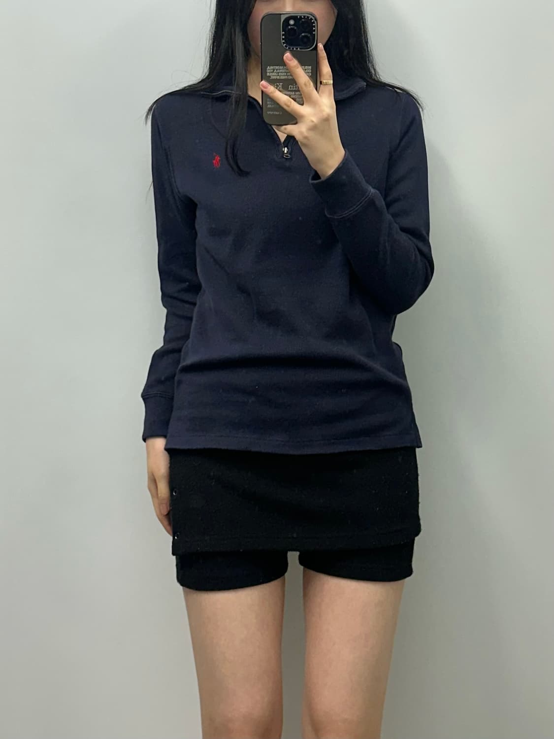 폴로 랄프로렌 신형 네이비 반집업 니트 상품이미지1