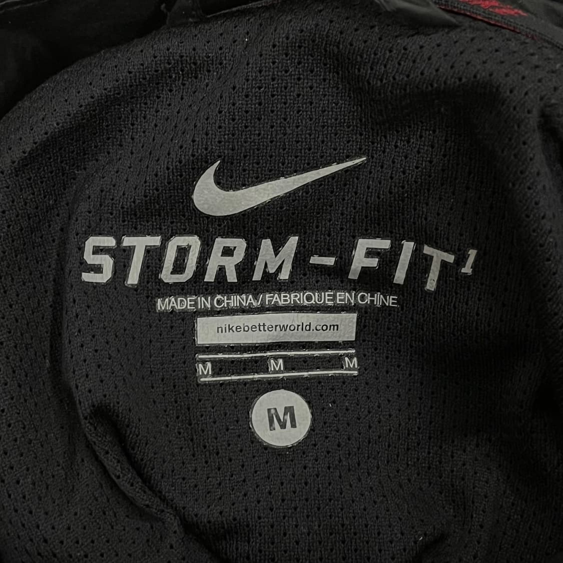 [정품/M] 나이키 블랙 레드 바람막이 자켓 b17 상품이미지5