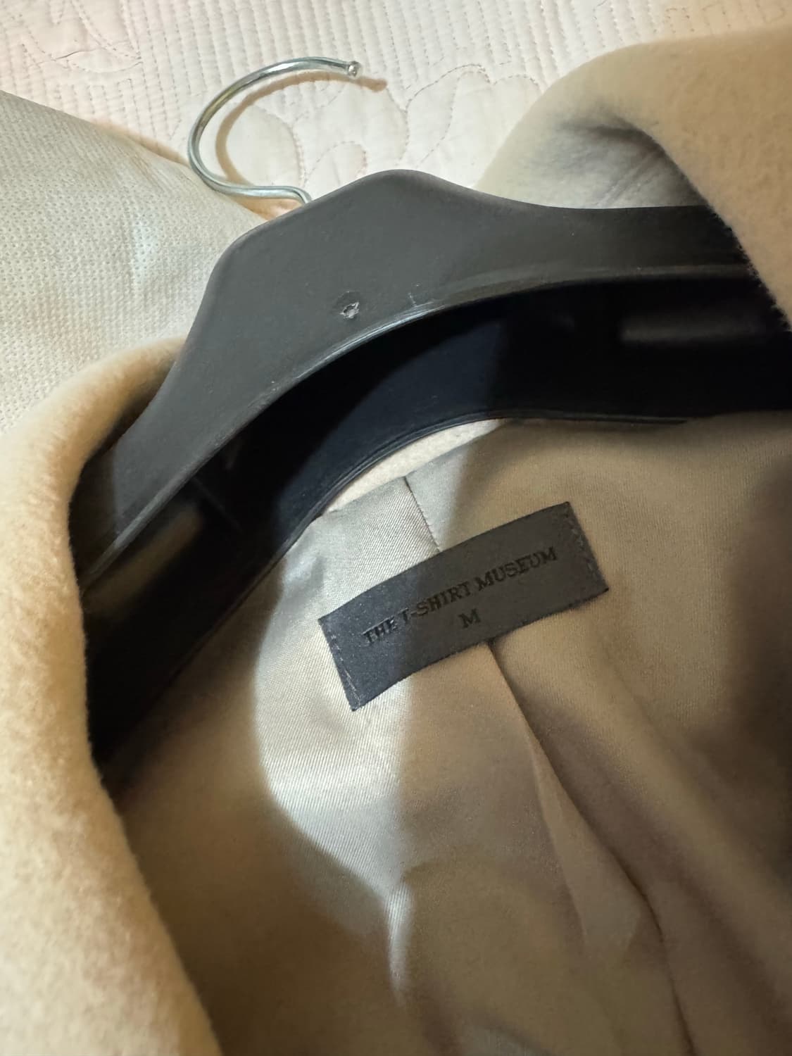 더티셔츠뮤지엄(더티뮤) 발마칸 크림 코트 m사이즈 상품이미지2