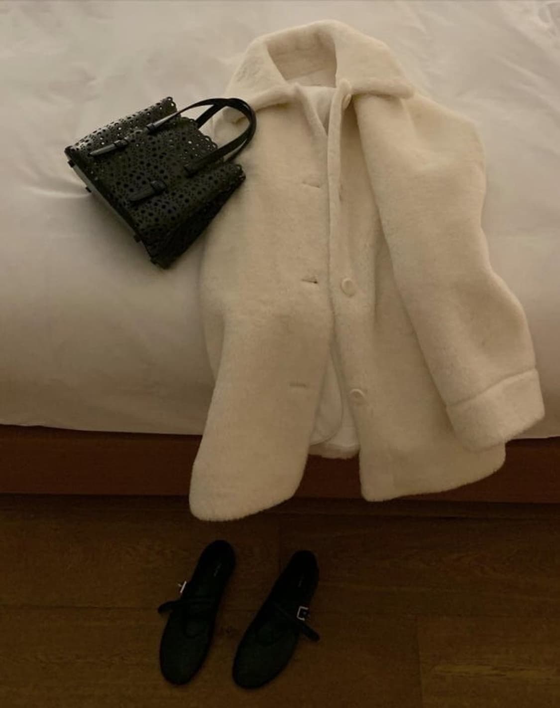 [초희귀인기매물] 온스 캐롤 하프 무스탕 상품이미지2