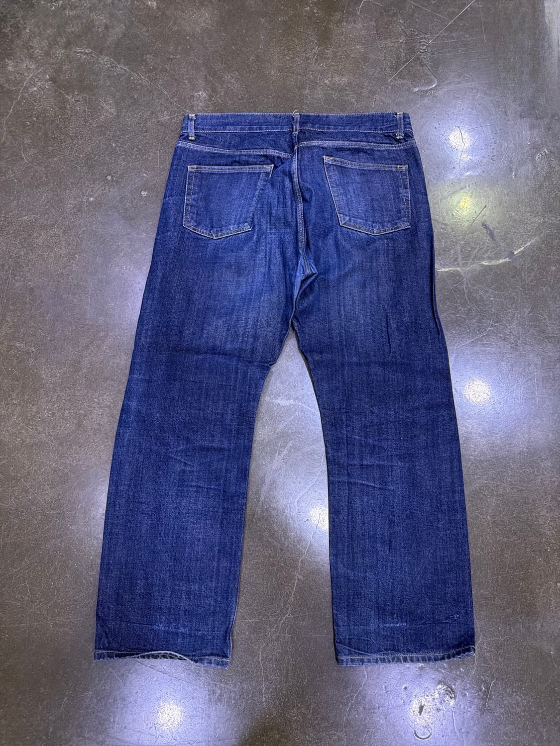 유니폼브릿지 셀비지 데님팬츠 딥인디고 XL 상품이미지2