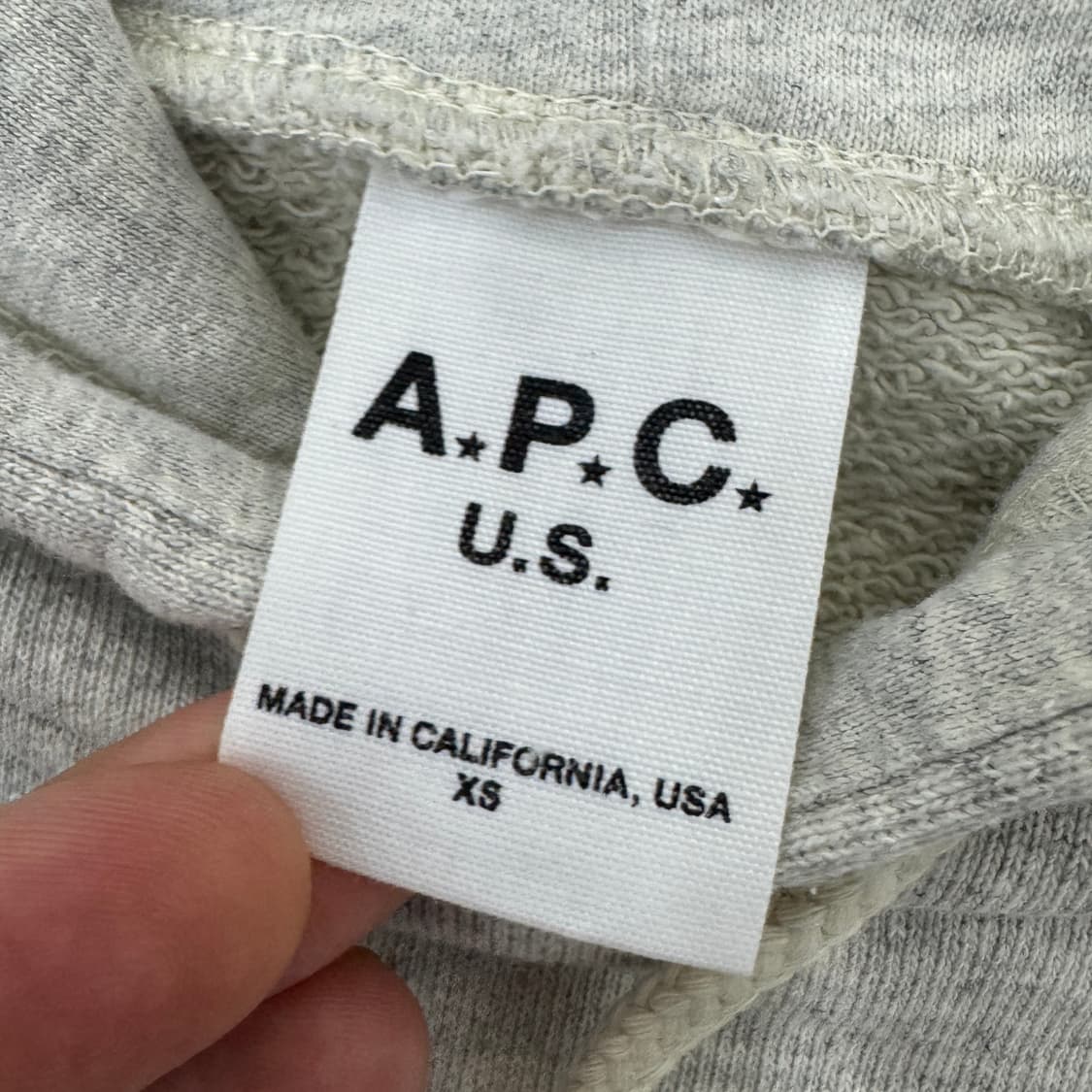 XS A.P.C 아페쎄 US 후드 티셔츠  상품이미지4
