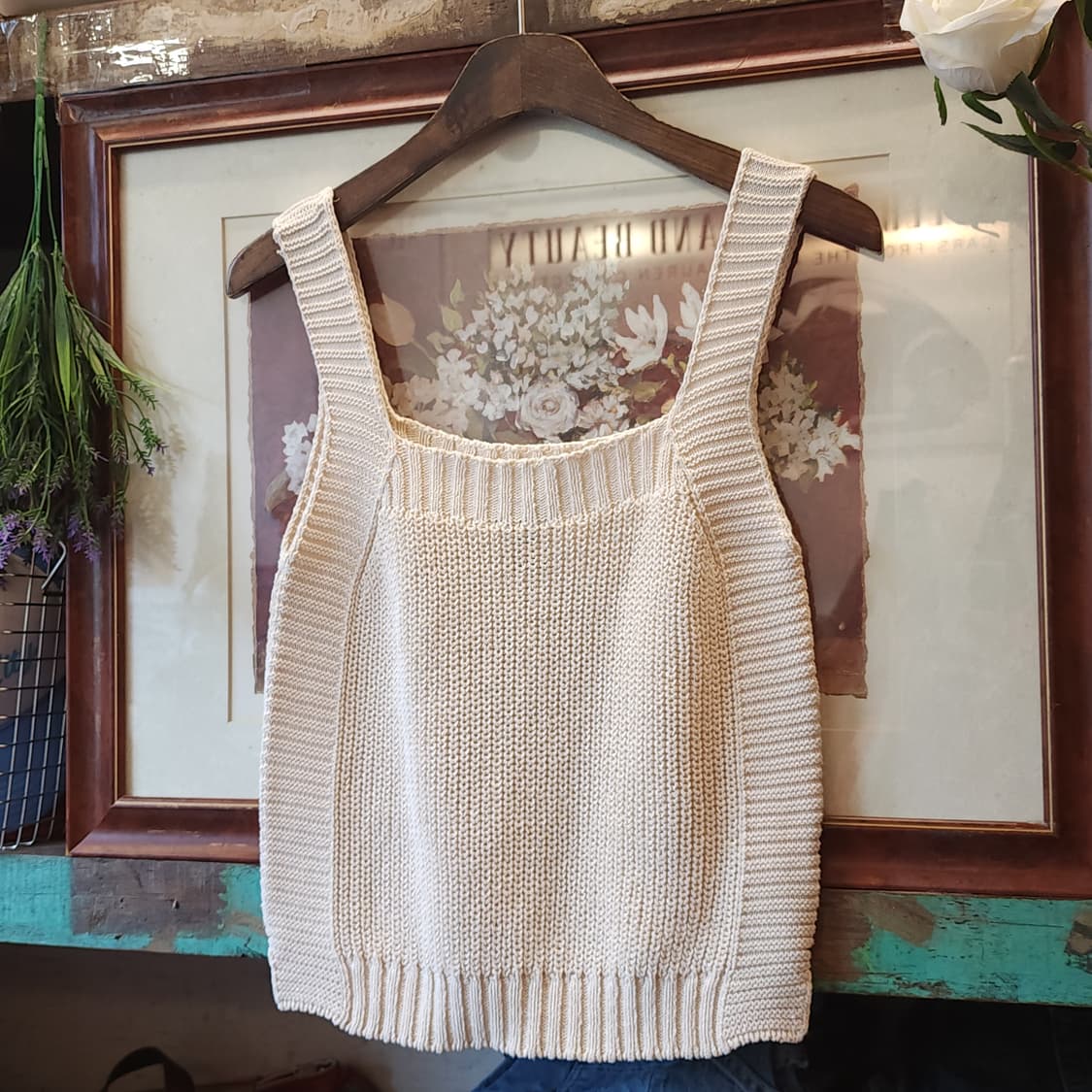 마시모두띠 민소매 나시 뷔스티에 화이트 이탈리아 제조 xs 상품이미지3