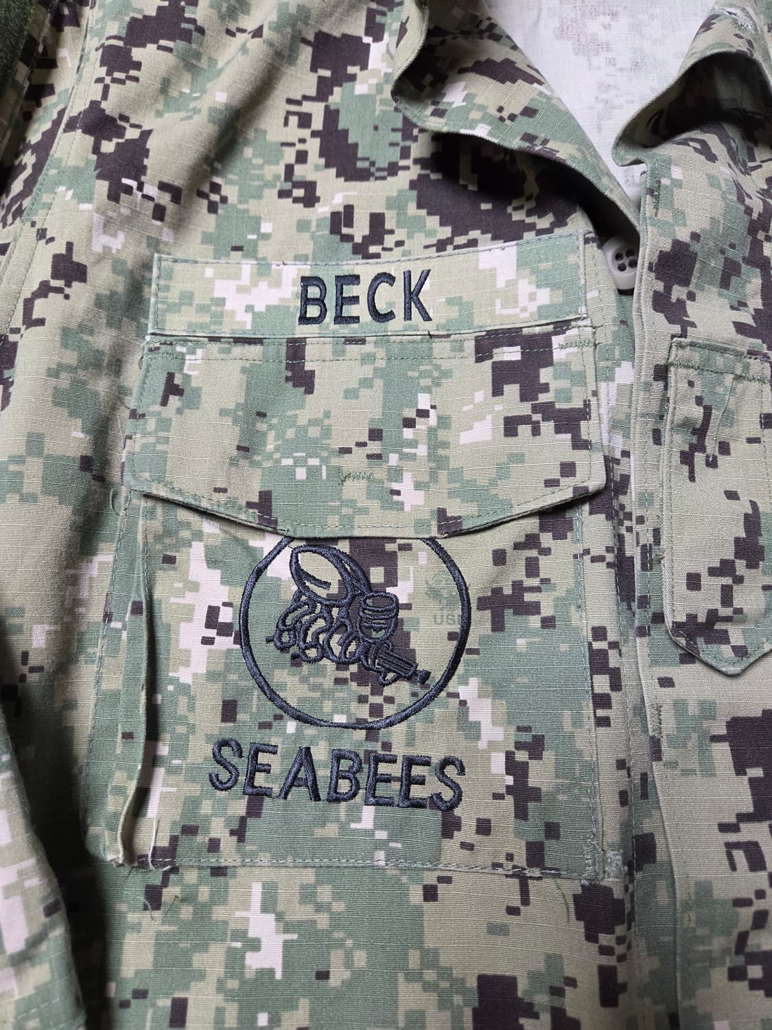 미국해군 AOR2 전투복상의.S.L.풀패치
 상품이미지3