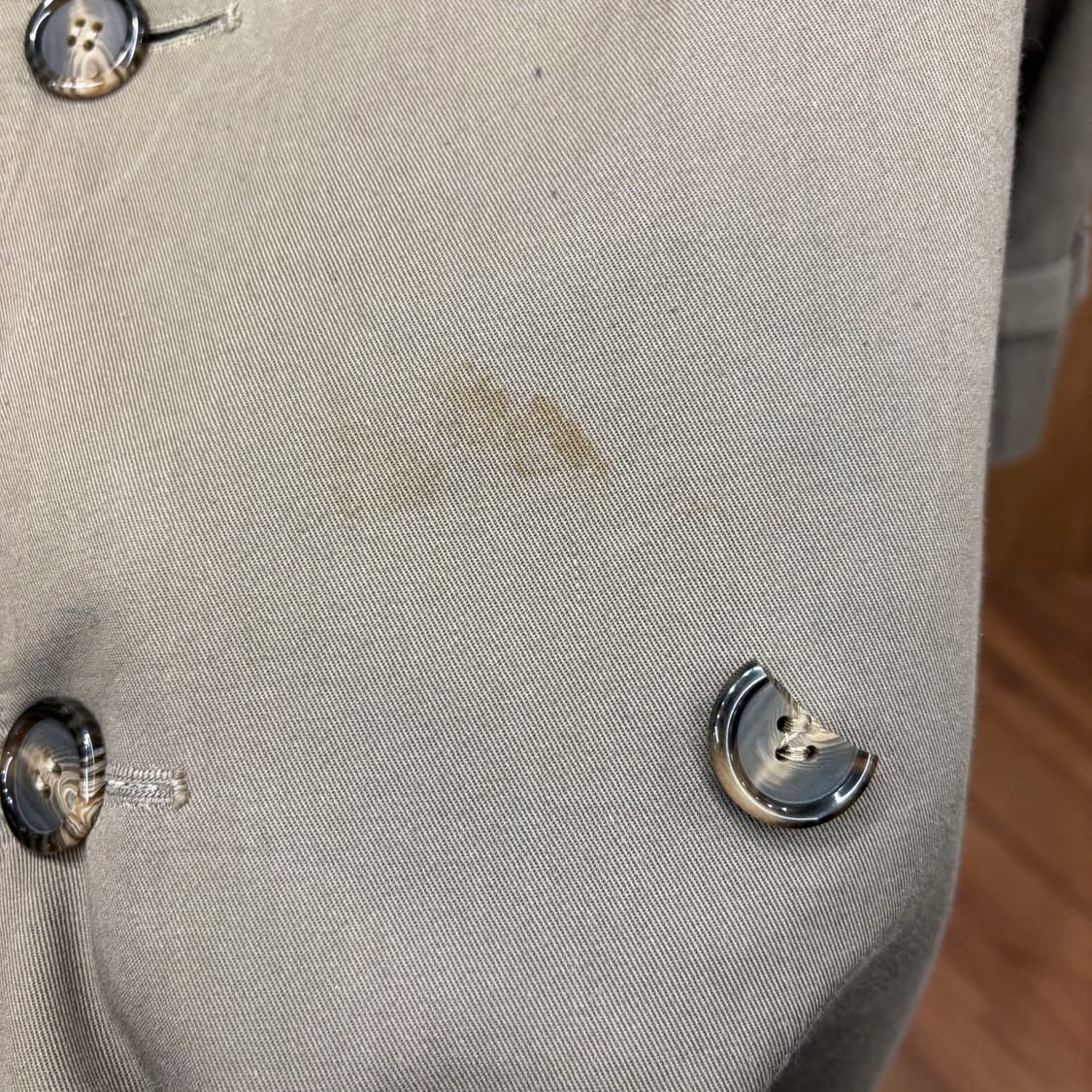 크리스찬 디올 더블 트렌치 코트 버건디 울 안감 허리 벨트 디테일 브라운 상품이미지7