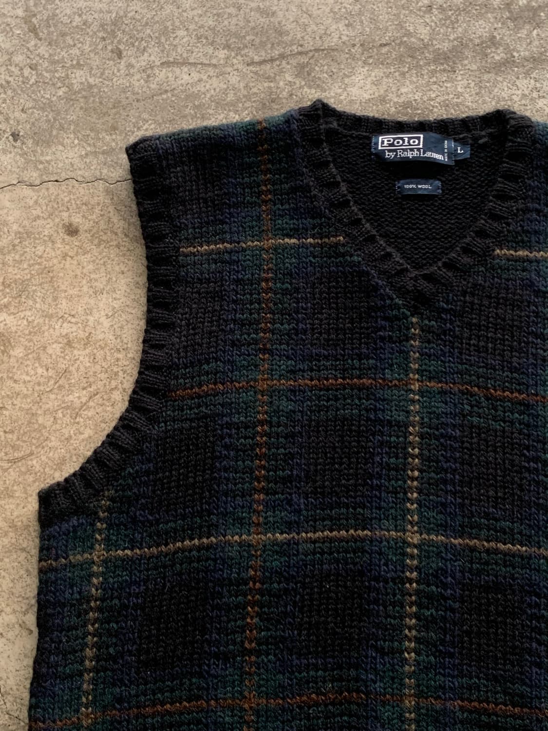 폴로 랄프로렌 울 니트 베스트 상품이미지3