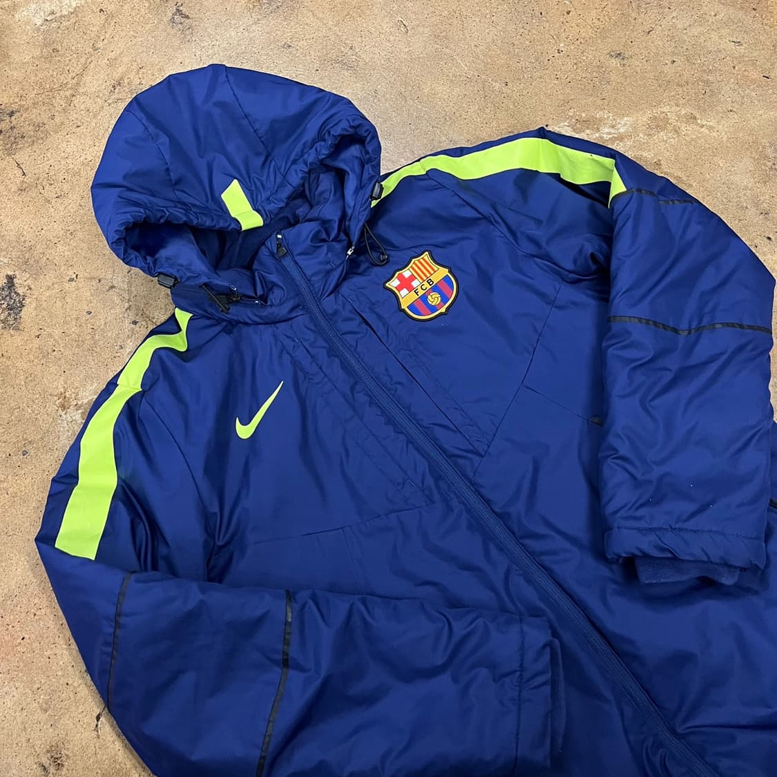 [정품/M] 나이키 FC 바르셀로나 패딩 자켓 블루 b10 상품이미지1