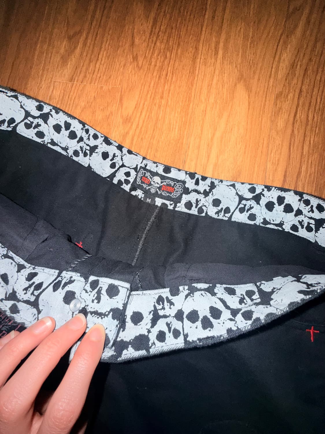 매드펑크 로우라이즈 부츠컷 디테일 팬츠 상품이미지3