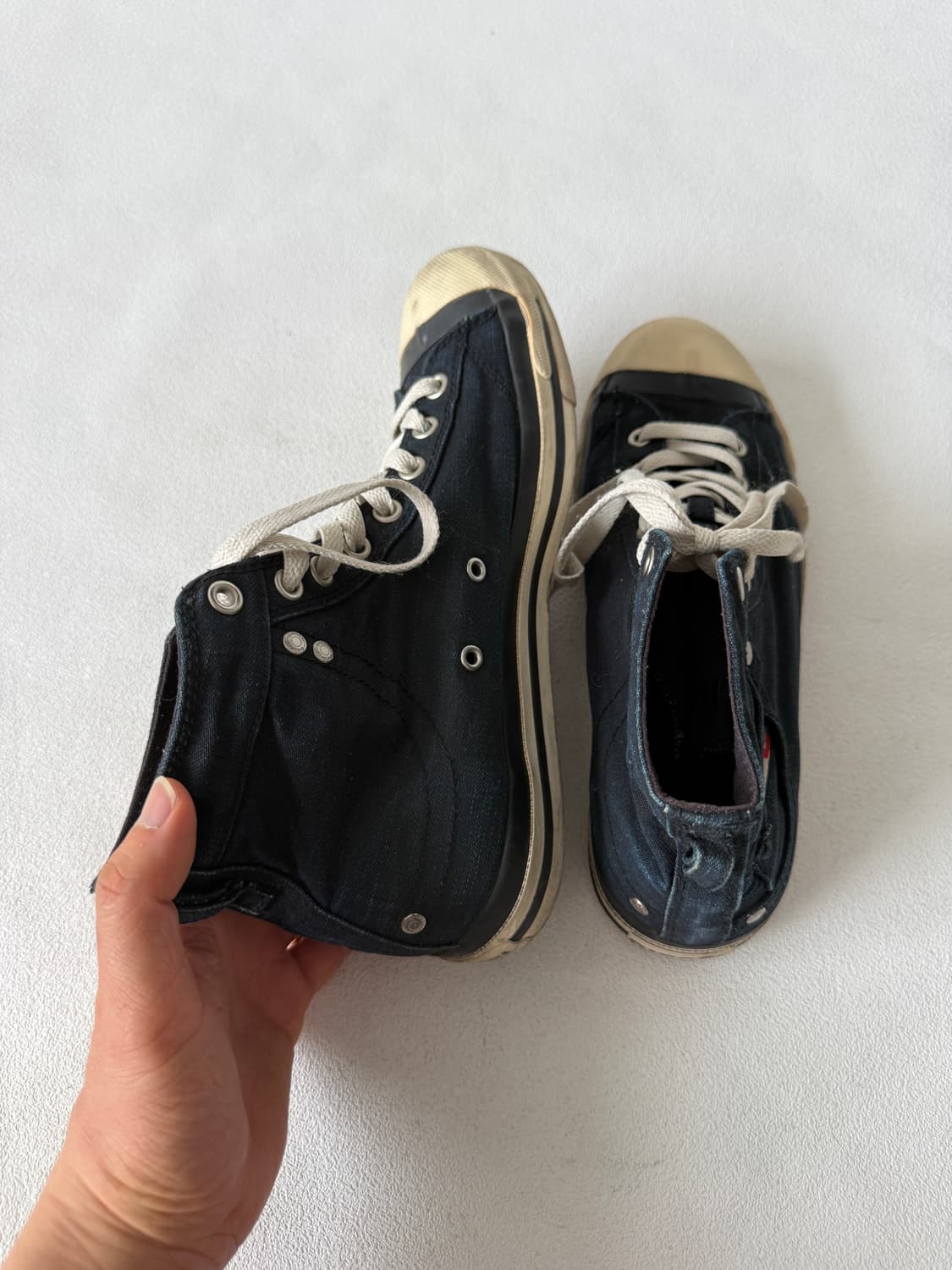 [280]디젤(DIESEL) 데님 하이 스니커즈 상품이미지6