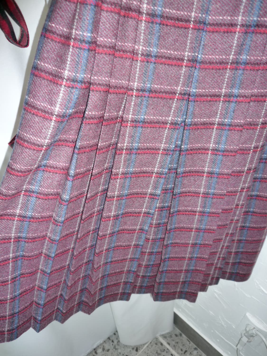 plum check tartan skirt 상품이미지6