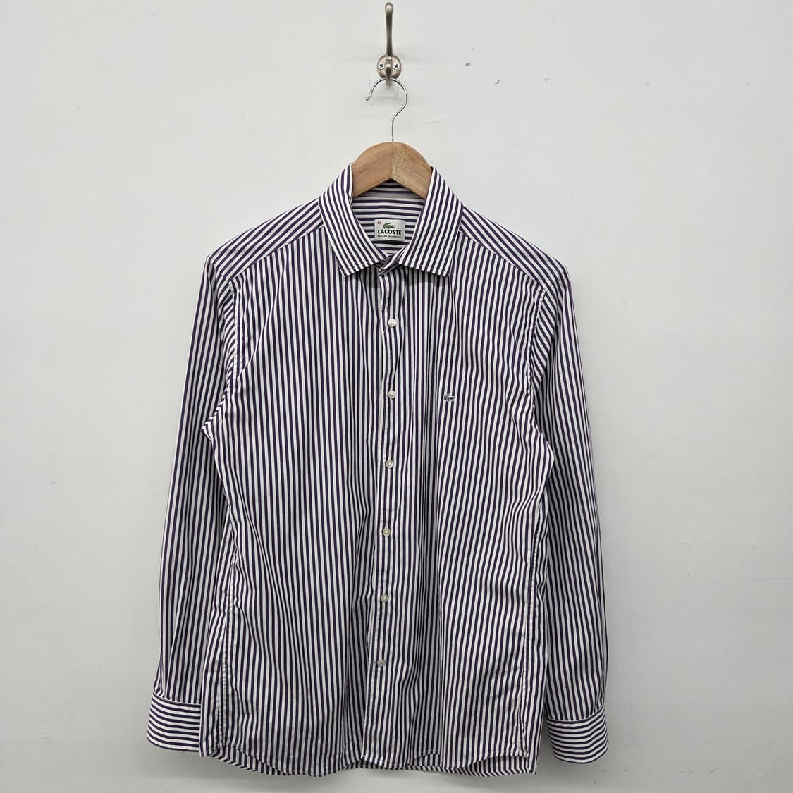 라코스테 스트라이프 긴팔 셔츠 남m 상품이미지1