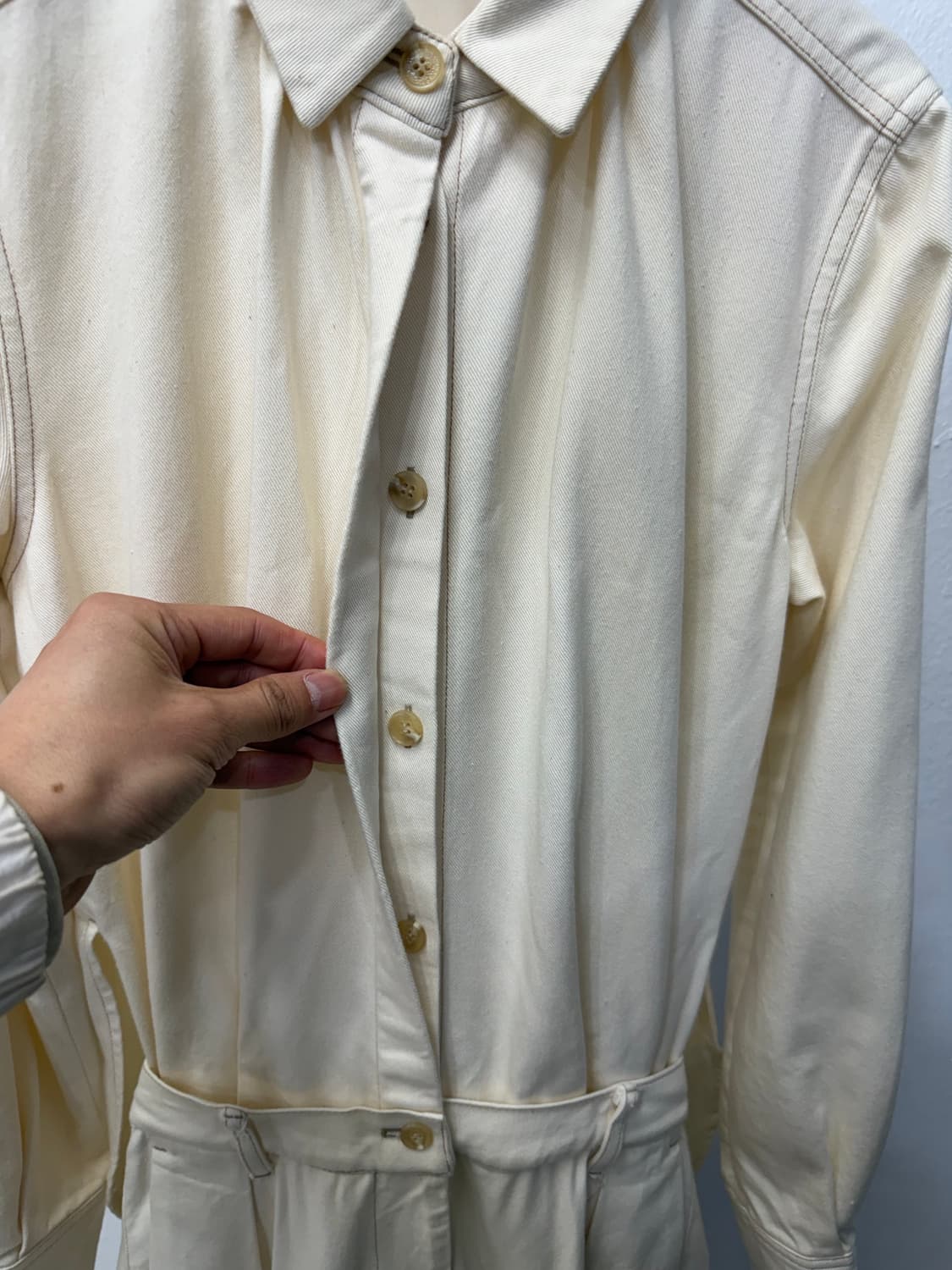 정춤) 11AM 일레븐아이엠 셔츠형 점프수트 S 상품이미지3