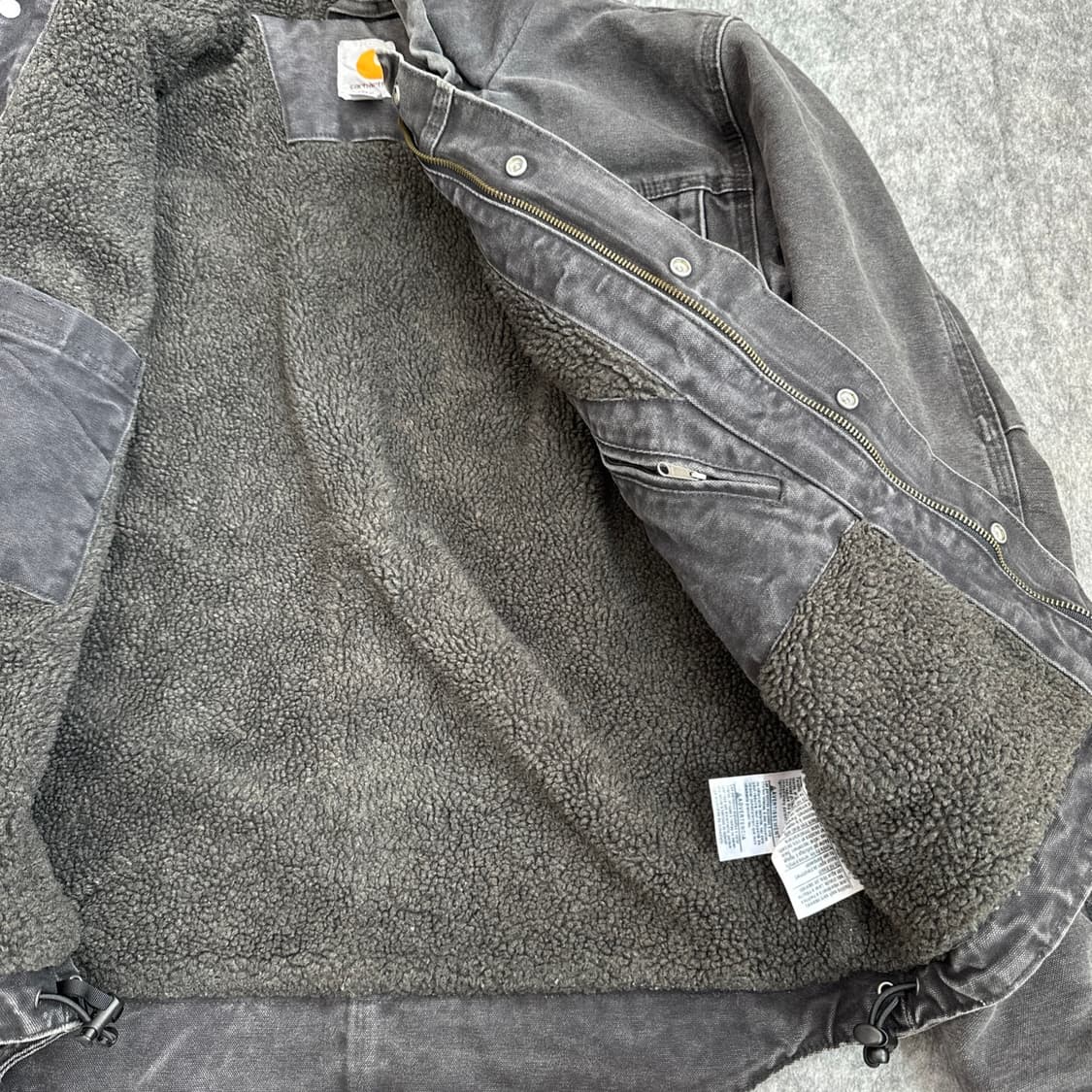 S 칼하트 OG 쉐르파 라인 바틀렛 블랙 자켓   상품이미지4