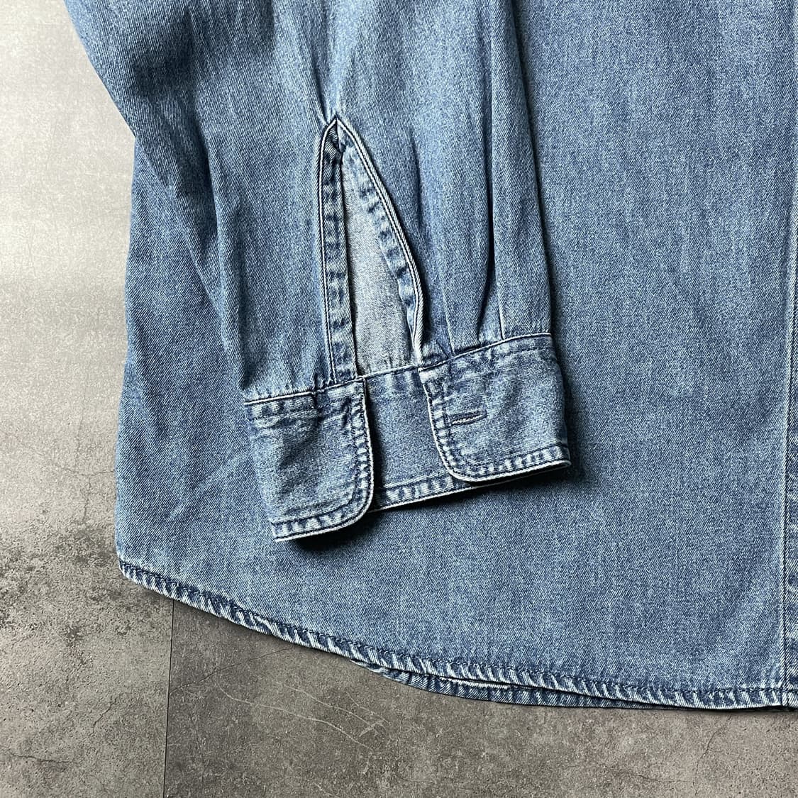 RUSTLER 빈티지 더블 체스트 포켓 데님셔츠 상품이미지7