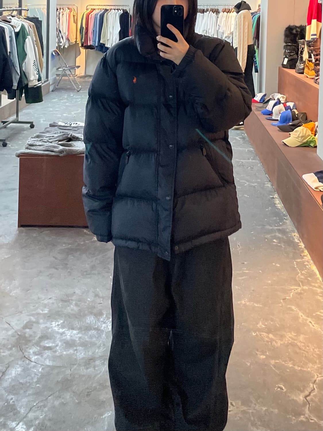 폴로 랄프로렌 네이비 다운 푸퍼 패딩 H948 상품이미지1