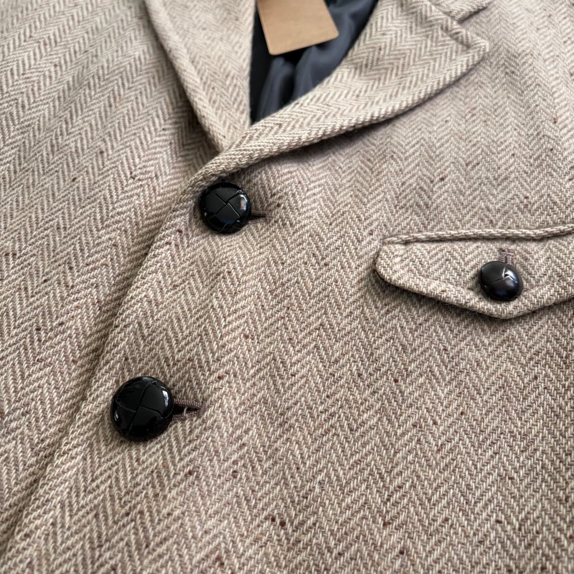 요지야마모토x더반 A.A.R 빈티지 울 헤링본 자켓 XL 상품이미지4