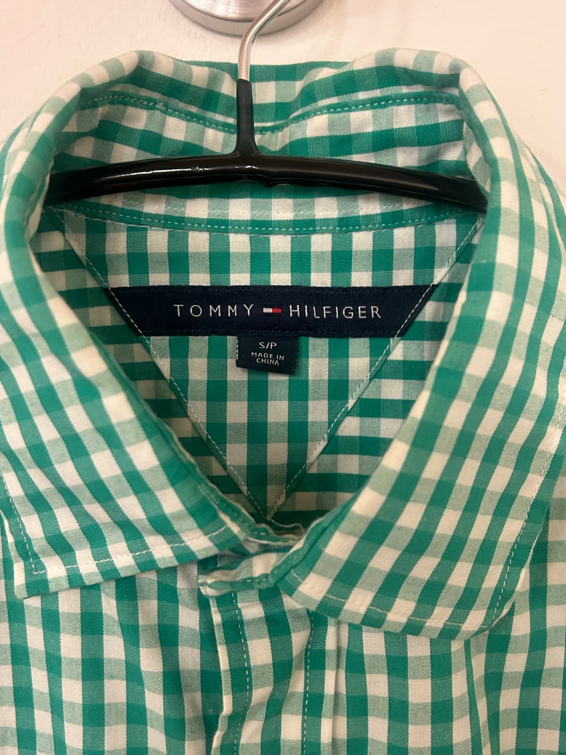타미힐피거 깅엄 체크 셔츠 S 상품이미지2