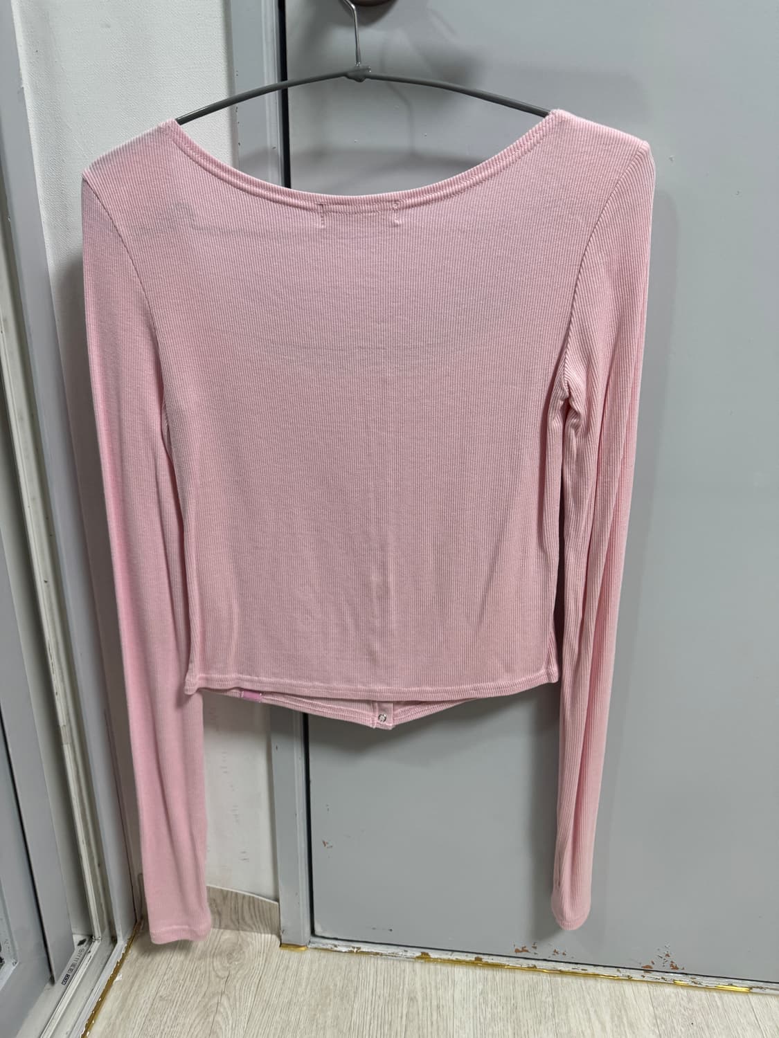 플리즈노팔로우 코코탑 스퀘어넥 롱 스트로베리핑크 상품이미지4