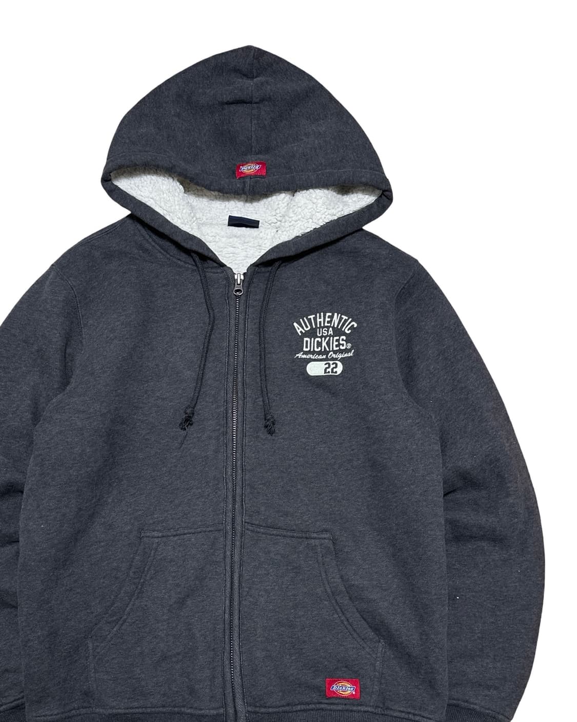 디키즈 양털 회색 후드집업 상품이미지2