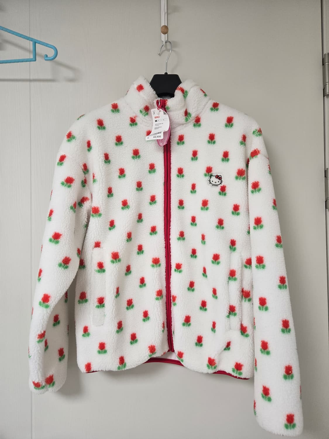 스파오 x 산리오 캐릭터즈 덤블 플리스 화이트 S 상품이미지1