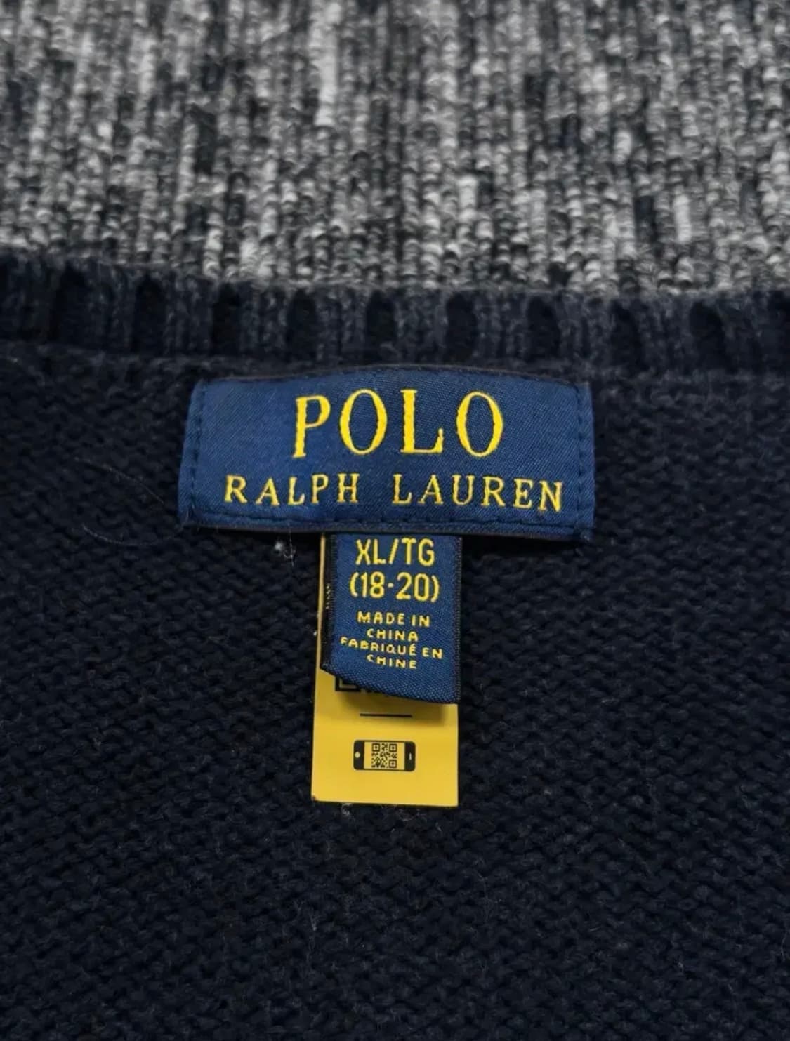 폴로 QR 네이비 폴로베어 니트 상품이미지3