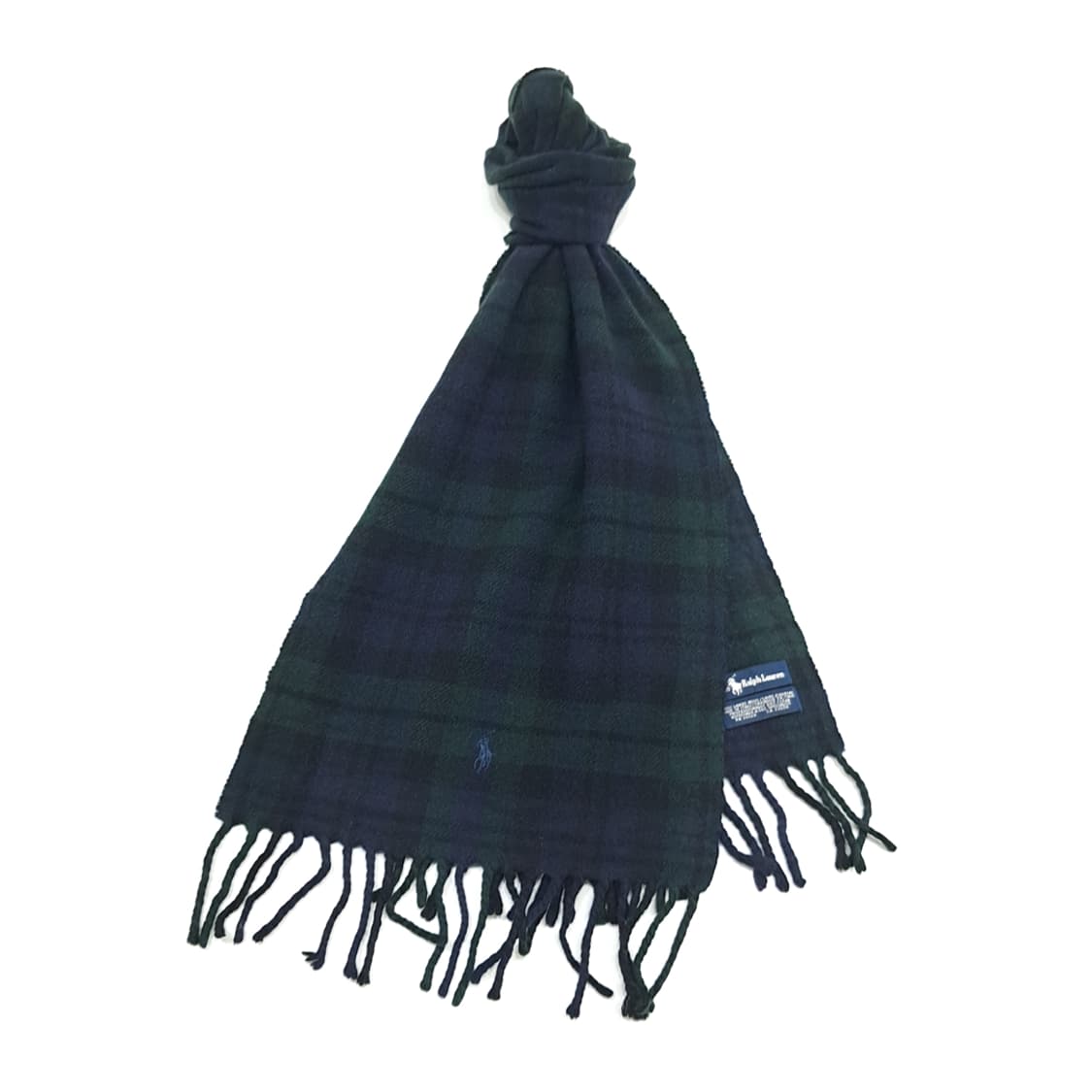 MX109 폴로 랄프로렌 블랙워치 타탄체크 램스울 목도리 머플러 상품이미지3