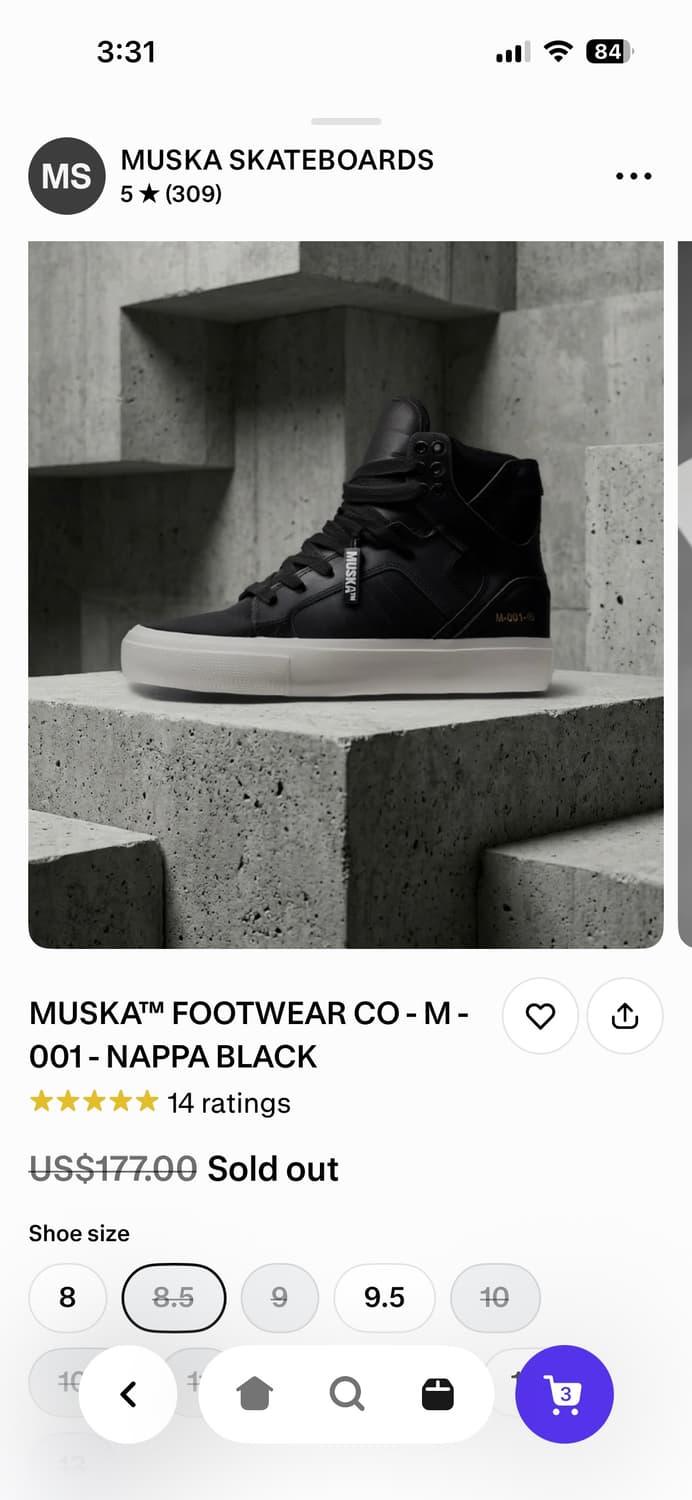 The muska 머스카/us8.5 상품이미지1