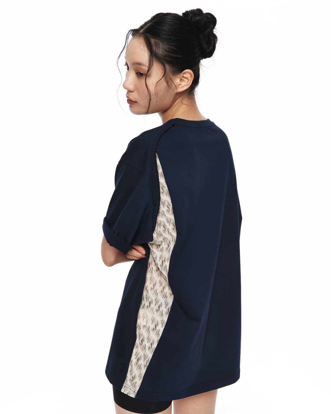 엑슬림 xlim EP.7 SYNOPSIS 02 반팔 티셔츠 네이비 상품이미지9