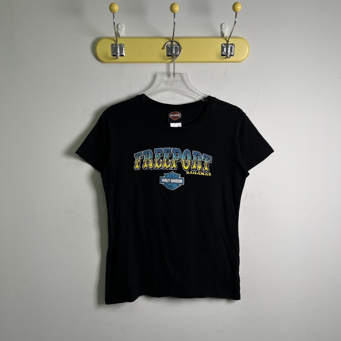 할리데이비슨 빈티지 블랙 로고 반팔 티셔츠 L 상품이미지1