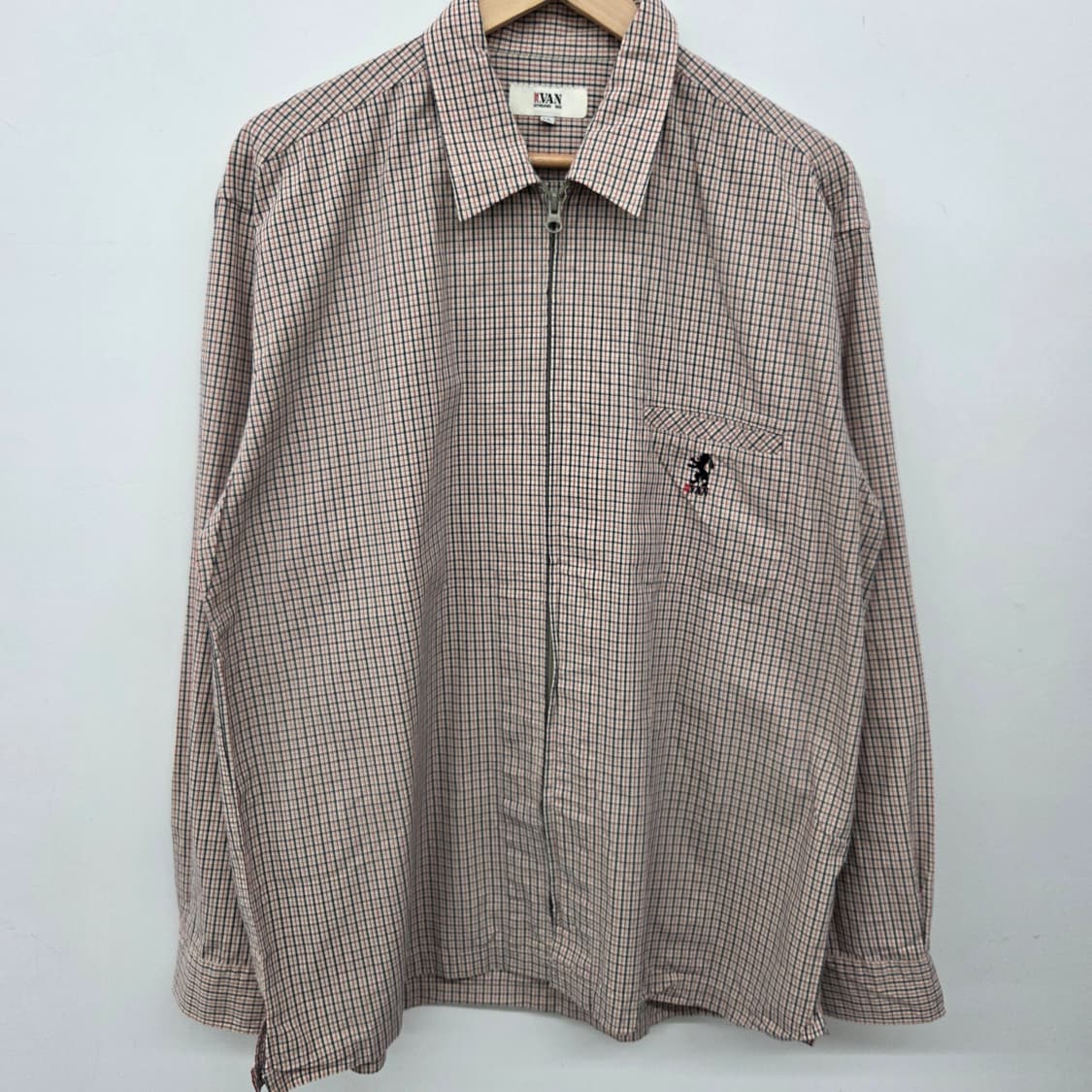 van 밴 체크 패턴 자켓 남XL 상품이미지2