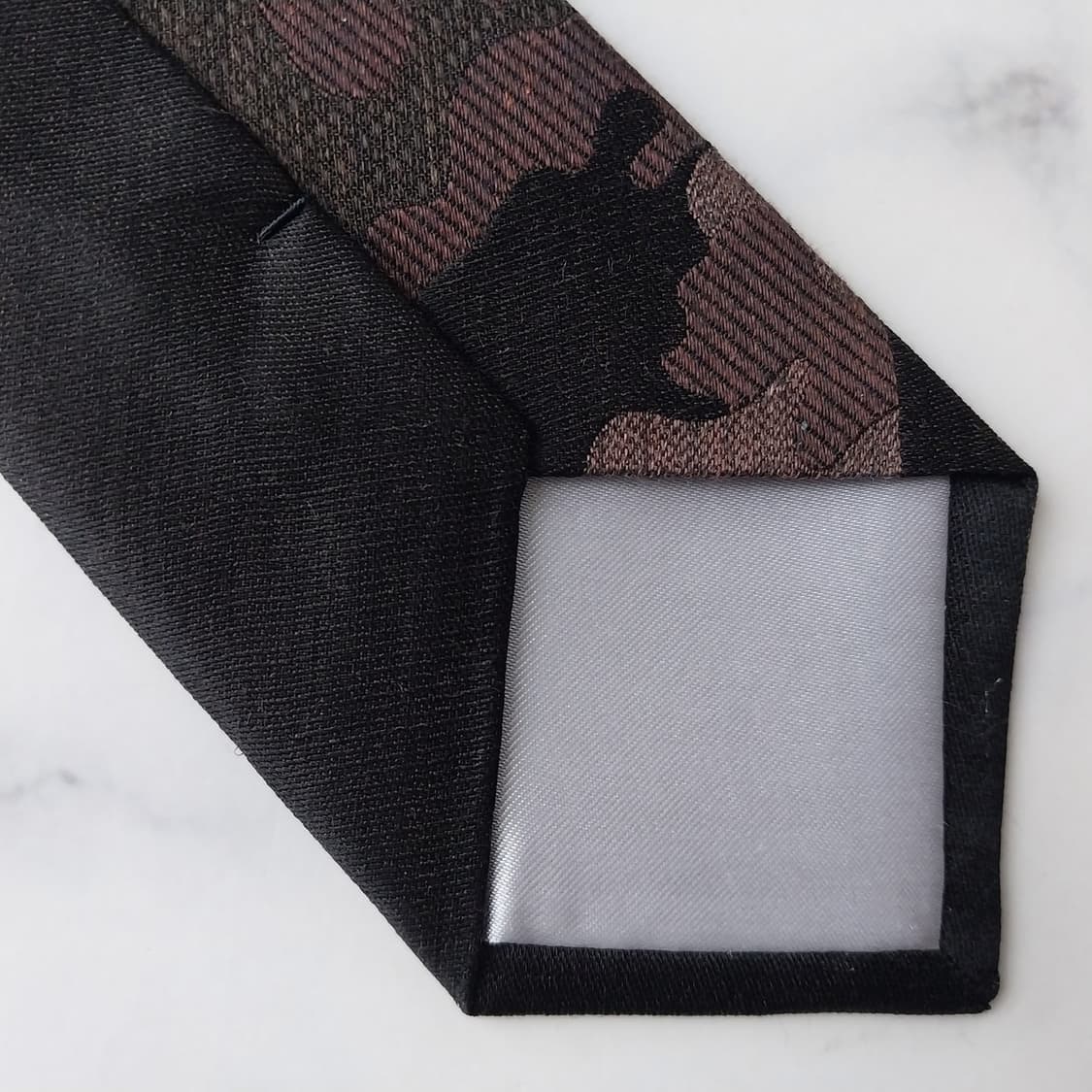 질 스튜어트 실크 브라운 패턴 넥타이 7.3cm 새제품 K1804
 상품이미지8