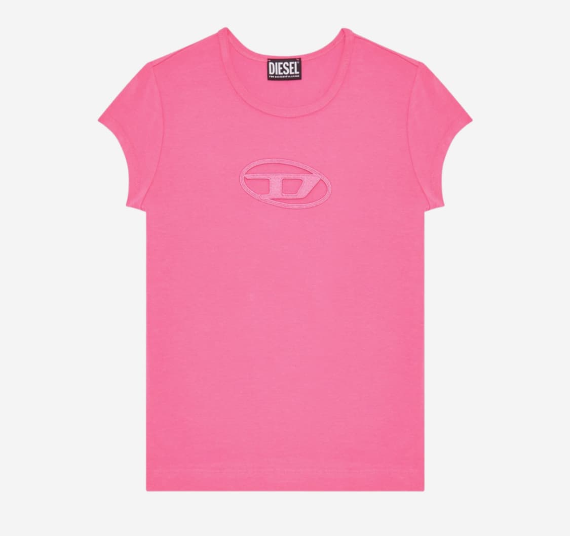 디젤 Diesel T-Angie Peekaboo Logo T-Shirt 상품이미지1