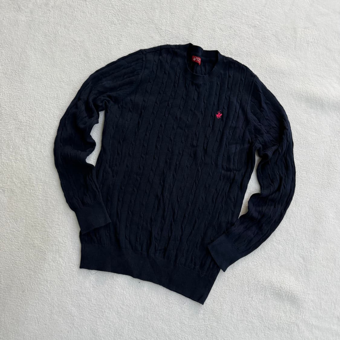 100 유에스폴로 케이블 니트 스웨터 0402T 상품이미지1